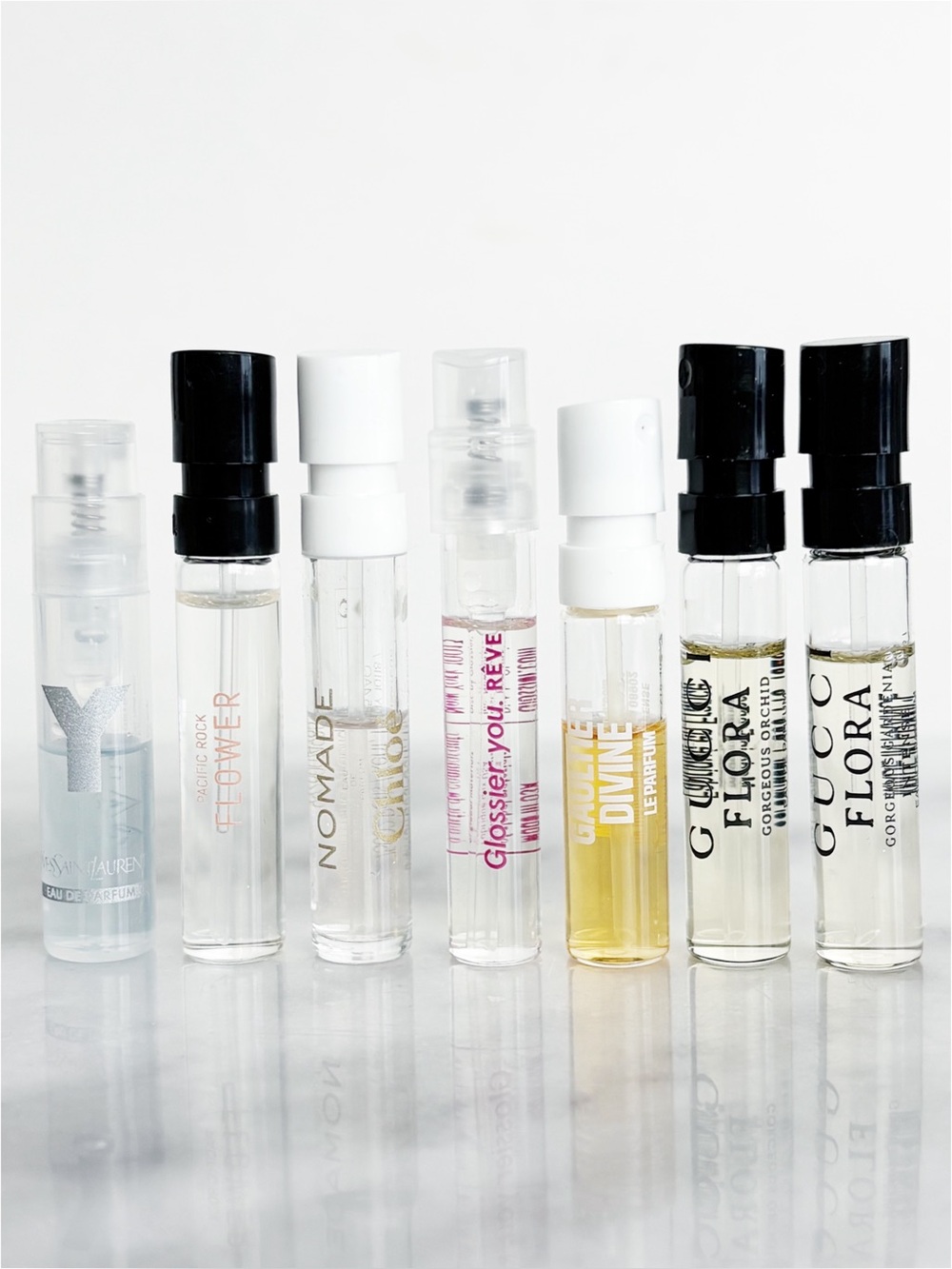 Fragrance Sample Set Gucci YSL Glossier BDK Vilhelm Goldfield & Banks - Picture 6 of 7